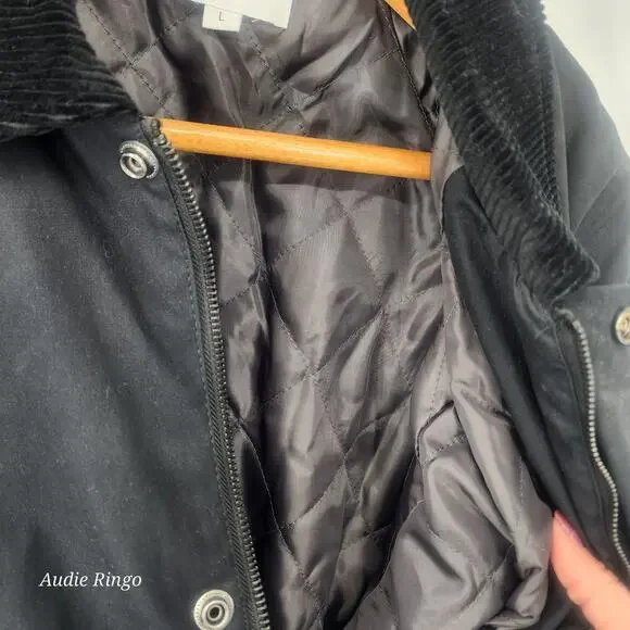 Five Four Men's Black Lightweight Shirt Jacket with Black Collar - Picture 13 of 13